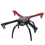 Cadre de quadricopt�re f450, kit de cadre de 4 axes, avec rack int�gr�, carte pcb, pour bricolage, roues ...