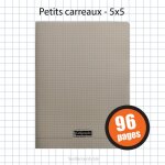 Cahier - 24x32(cm) - petits carreaux - 96 pages - couverture en polypro - sans spirale - clairefontaine ...