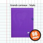 Cahier - a4 (21x29, 7cm) - grands carreaux - 96 pages - couverture en polypro - sans spirale - clairefontaine ... Cahier - a4 (21x29, 7cm) - grands carreaux - 96 pages - couverture en polypro - sans spirale - clairefontaine ...
