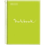Cahier - a4 (21x29, 7cm) - petits carreaux - 120 pages - couverture en carton vert clair - a spirale ...