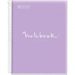 Cahier - a4 (21x29, 7cm) - petits carreaux - 120 pages - couverture en carton violet - a spirale - notebook ...