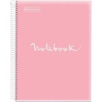 Cahier - a4 (21x29, 7cm) - petits carreaux - 160 pages - couverture en polypro rose - a spirale - notebook ...