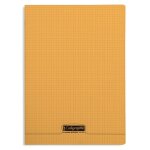 Cahier - a4 (21x29, 7cm) - petits carreaux - 96 pages - polypro - orange