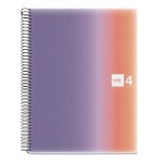 Cahier - a4 - petits carreaux - spirale - 120 pages - couverture polypro - miquelrius
