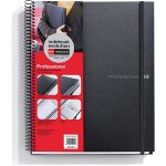 Cahier a4 professionnel evolution 120 feuilles de 70 g / m, 100 grilles + 20 lisses, couverture polypropyl�ne ...