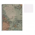 Cahier - a5 14, 8x21(cm) - petits carreaux - 80 pages - couverture en carton - a spirale - miquelrius ...