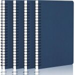 Cahier a5 spirale - 4 pcs carnet lign - 100gsm papier bloc note a5 - 14x21cm carnet de notes a5 - 60 ...