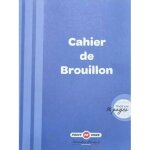 Cahier de brouillon - 17x22cm - 96 pages - 60g - couleur bleu