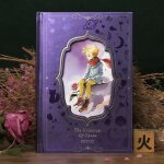 Cahier a couverture rigide srie prince and rose, joli bloc - notes pour etudiants, strations icidaires, ...