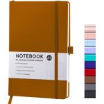 Cahier cr�atif minimaliste a5192 pages pliable avec bloc - notes elastique pour le bureau, l'�cole, l'�criture ...