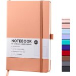 Cahier cr�atif minimaliste a5192 pages pliable avec bloc - notes elastique pour le bureau, l'�cole, l'�criture ...