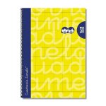 Cahier editorial lamela - amarillo - tableau f lamela double c / 3 mm paquet 5 unites.