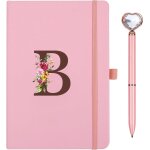 Cahier journal en pu cuir, a5 carnet de notes avec stylo coeur, journal intime, carnet de voyage avec ...