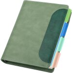 Cahier lign a5 - 1 pc carnet cuir pu - 14x21cm carnet a anneaux a5 - 120 feuilles / 240 pages bloc note ...