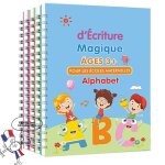 Cahier de pratique de la magie franaise pour enfants, apprentissage des nombres en lettrage franais ...