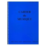 Cahier de musique, 12 portees, spirale / recueil