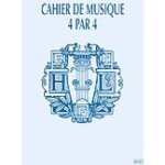 Cahier de musique 4x4 port�es /