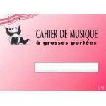 Cahier de musique pour enfant 3 grosses portes