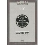 Cahiers de musiques traditionnelles - index 1988 - 1997 Cahiers de musiques traditionnelles - index 1988 - 1997