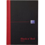 Cahier oxford reli a couverture rigide noir et rouge format a4 lot de 1 a6 noir