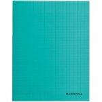 Cahier piqures grand carreaux polypropyl�ne 17x22 48p 90g - vert