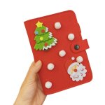 Cahier a reliure en feutre a 6 anneaux, nouveau design classique sur le th�me de no�l pour etudiants, ...