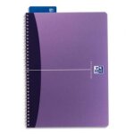 Cahier a reliure integrale couverture polypro a5 5x5 100p