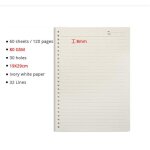 Cahier de reliure pour tous les jours, bloc - notes, bloc - notes, grille, lign, pointill, vierge, ...
