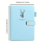 Cahier rtro a5 avec couverture en cuir souple, agenda de la libert pour les etudiants, fournitures ...