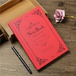 Cahier rtro style europen pour etudiant, carnet cadeau, livre magique, journal intime, lecture littraire, ...
