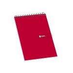Cahiers a spirale - enri - pack de 10 - couverture rigide - rouge - 78 x 107 mm