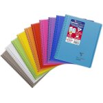 Un cahier a spirale koverbook - 17x22 cm - 160 pages petits carreaux - papier blanc 90 g - couverture ...