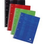 Un cahier a spirale perfor - a4 + 22, 5x29, 7 cm - 160 pages dtachables grands carreaux - papier blanc ...