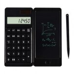 Calculatrice pliable et tablette d'�criture lcd 6 pouces, bloc - notes num�rique a 10 chiffres avec stylet, ...