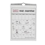 Calendrier 2022 agenda journalier suspendu, calendrier annuel, planificateur de bureau, notes, d�corations ...