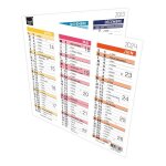 Calendrier - 2025 - 12 mois - janvier a d�cembre - pliable - 18x18 cm - quo vadis