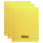 Calligraphe lot de 3 cahiers piqu� polypro 24x32 cm 48p s�y�s 90g jaune