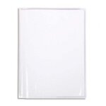 Calligraphe protge - cahier pvc cristalux 22 / 100me avec porte - etiquette 17 x 22 cm incolore
