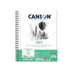Canson album spiral� papier dessin 1557, a5 + , 180 g / m2