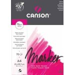 Canson arts graphiques marker layout bloc papier a dessin 70 feuilles 70g a4 21 x 29, 7 cm extra blanc ...