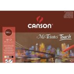 Canson bloc de 12 feuilles a dessin  mi - teintes touch  24 cm x 32 cm