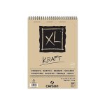 Canson bloc 60 feuilles xl kraft spiral�s petit c�t� a4 90g