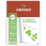 Canson cahier herbier 240 x 320 mm 48 pages 180g avec intercalaires de schage protection