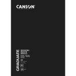 Canson carnet 20 feuilles graduate dessin 10, 5x14, 8 140g papier grain l�ger blanc