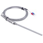Capteurs de sonde de thermocouple de type k 0 - 800 degrés celsius 2m 6. 5ft Capteurs de sonde de thermocouple de type k 0 - 800 degrés celsius 2m 6. 5ft