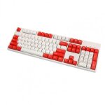 Capuchons de touches de clavier ergonomiques, 104 pi�ces, accessoire de clavier double couleur, pbt universel, ...