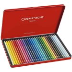Caran d'ache crayons de couleur pablo, etui mtal de 30