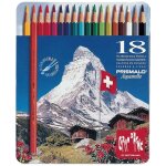 Caran d'ache crayons de couleur prismalo en etui mtal de 18