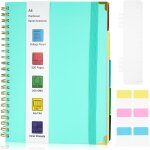 Carnet a4 ligné, 320 pages a spirale, cahier a4 papier 100g / m, bloc - notes a4 ligné, 5 compartiments, ... Carnet a4 ligné, 320 pages a spirale, cahier a4 papier 100g / m, bloc - notes a4 ligné, 5 compartiments, ...