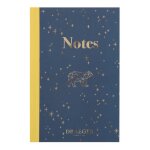 Carnet a6 lign� - bleu nuit